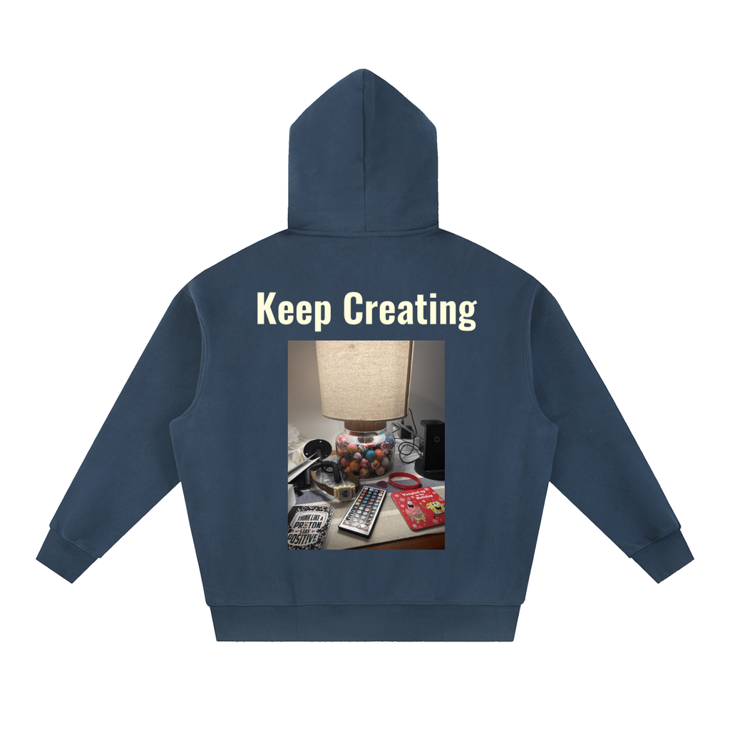 Bouncy Ball Boxy Fit Fleece Hoodie