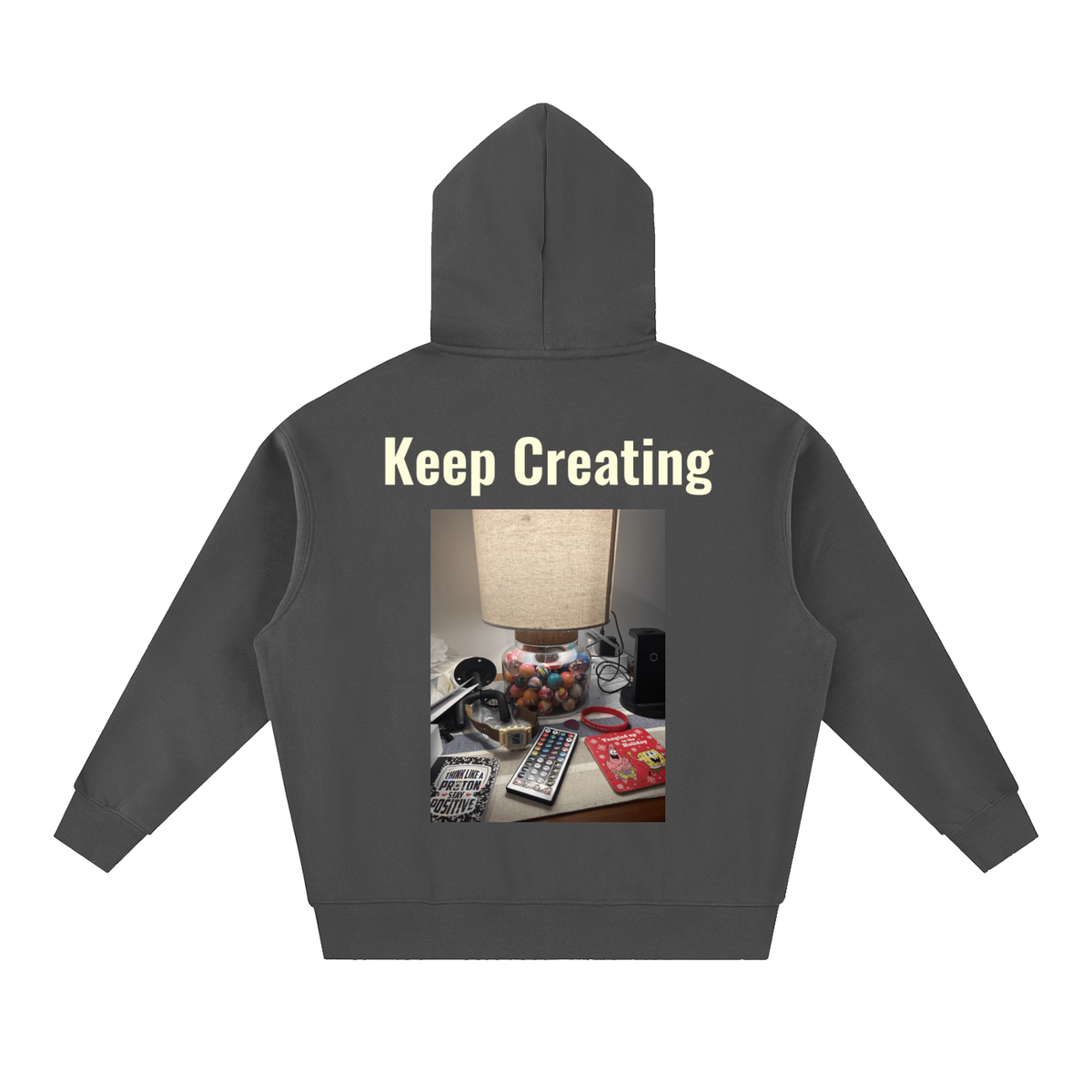 Bouncy Ball Boxy Fit Fleece Hoodie
